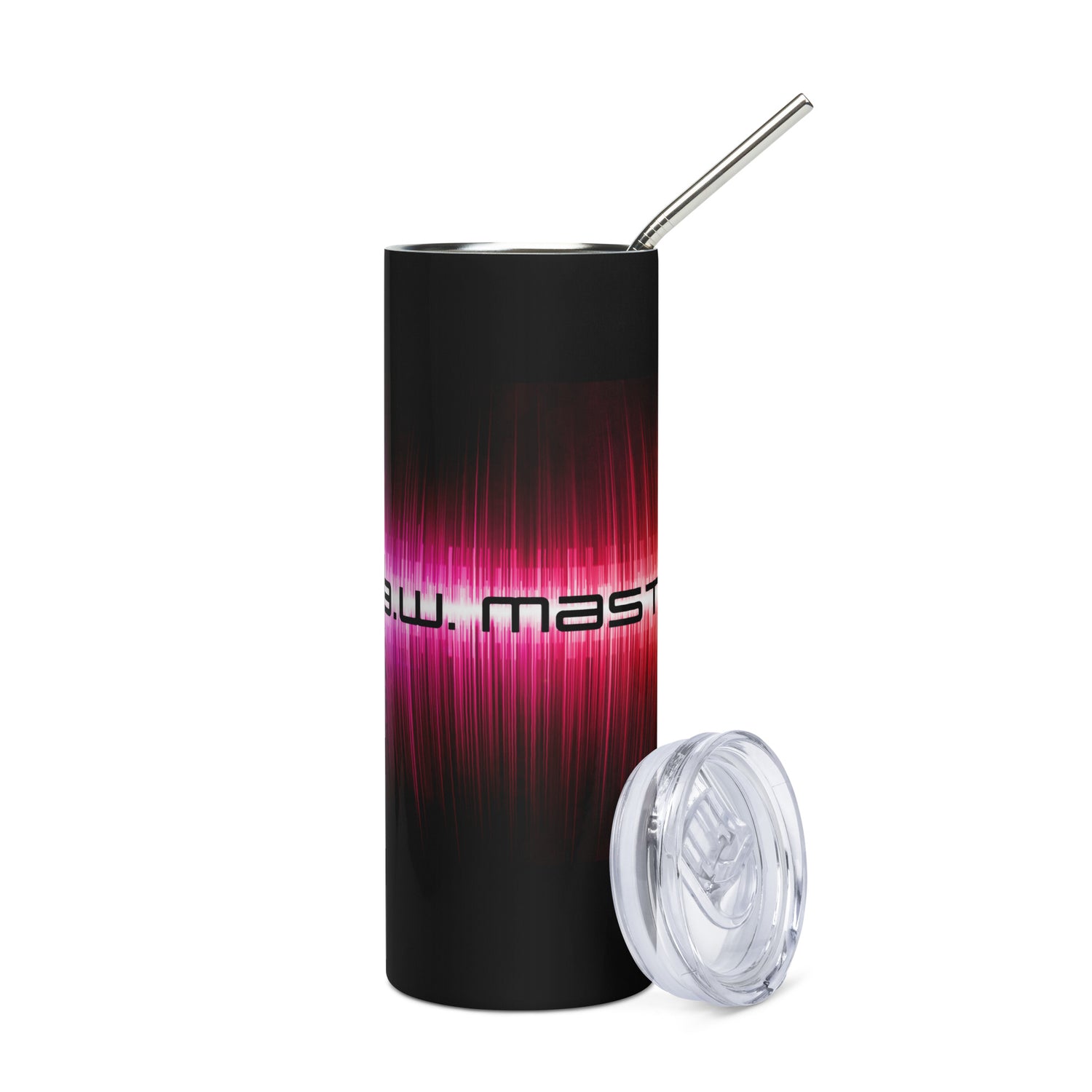 D.A.W. Master: On Fire: Audio Editor: Reusable Stainless Steel Water Tumbler w/Straw