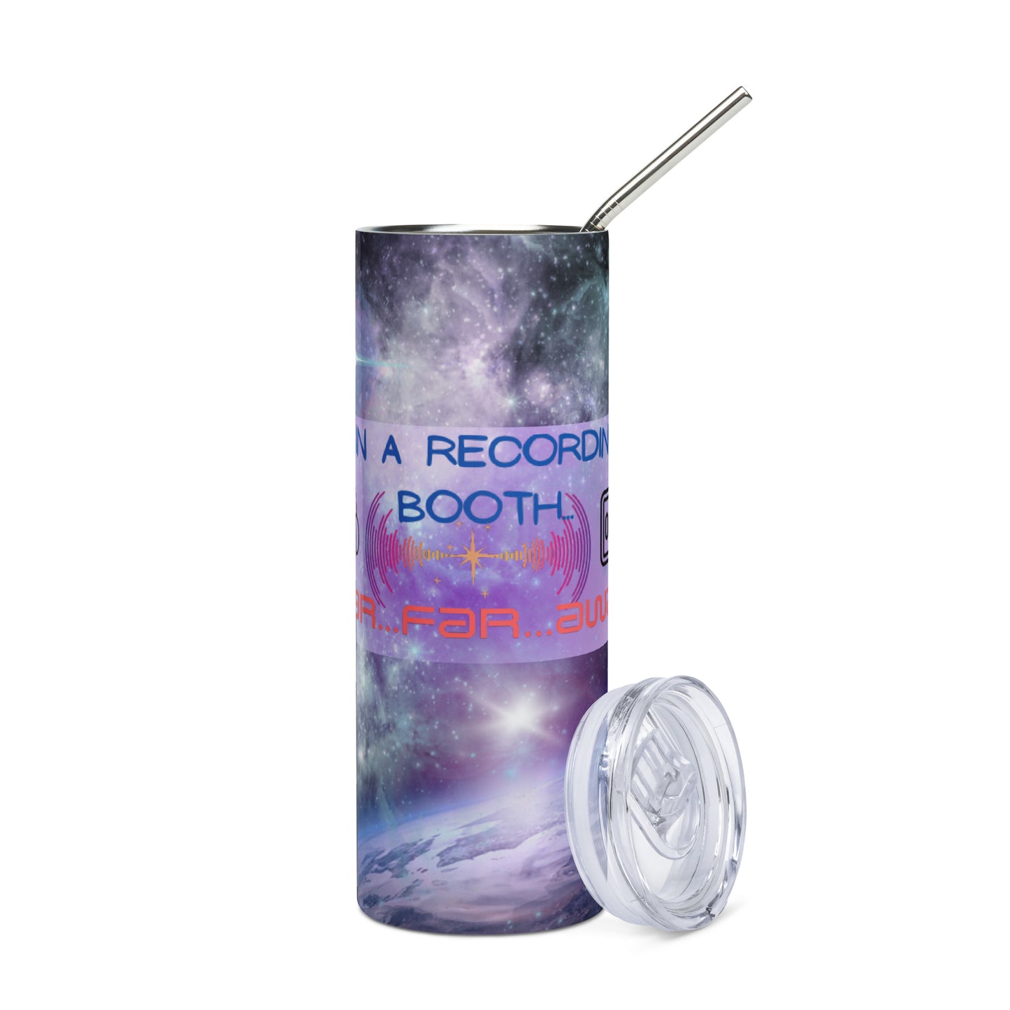 Far Far Away...Voice Over: Reusable Stainless Steel Water Tumbler w/Straw