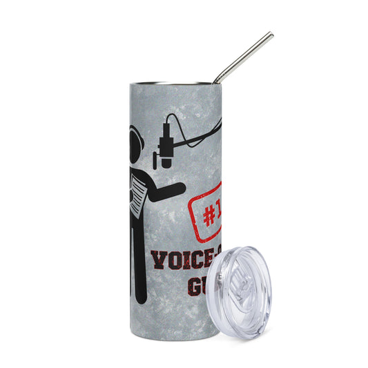 Voice Over #1 Guru: Reusable Stainless Steel Water Tumbler w/Straw