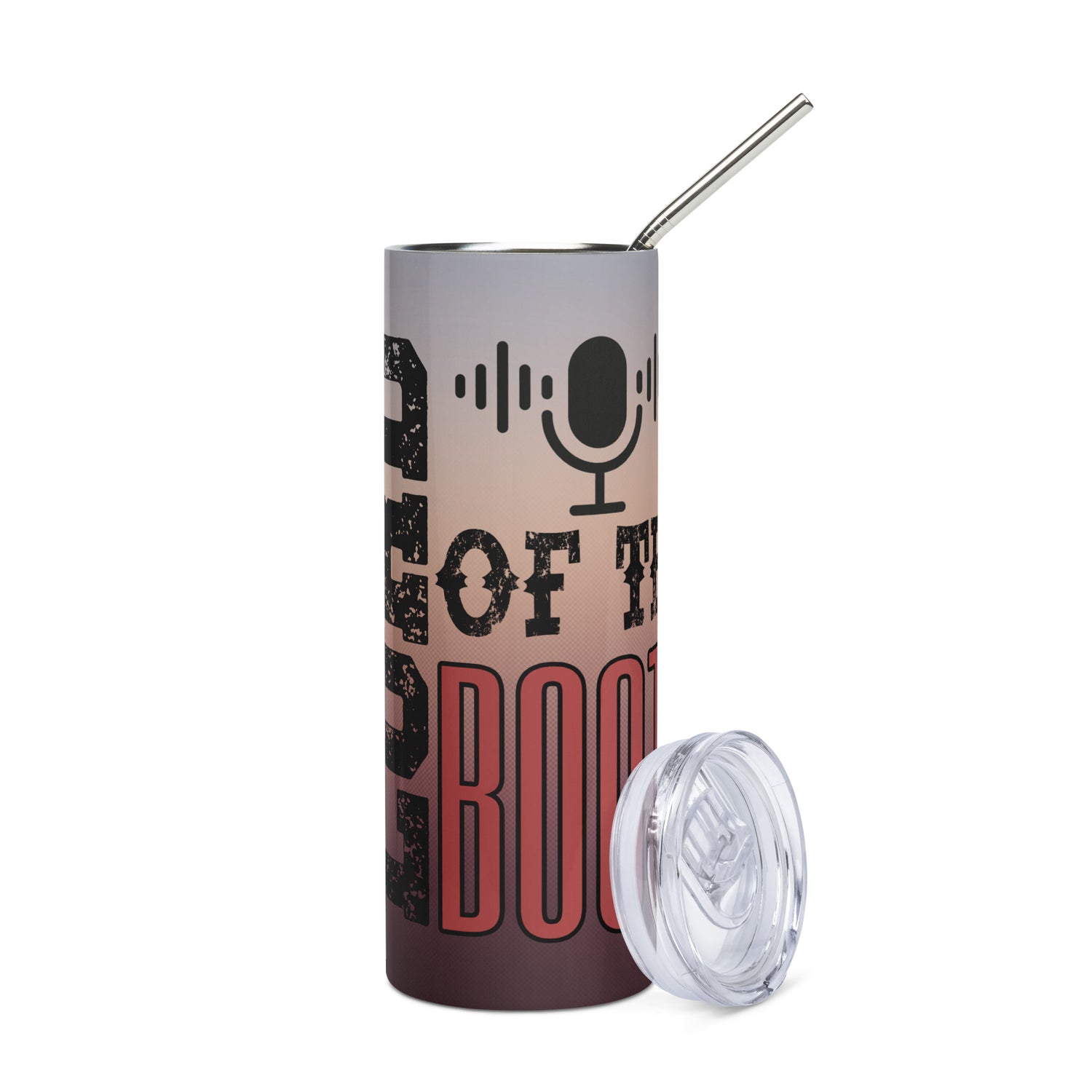 Lord of the Booth: Red: Reusable Stainless Steel Water Tumbler w/Straw