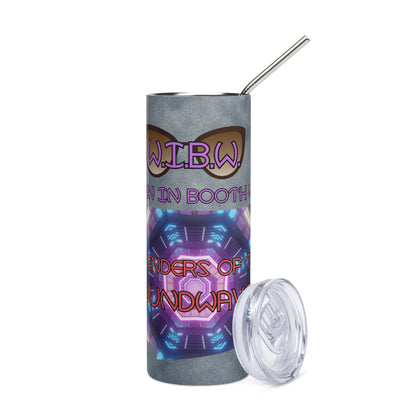 W.I.B.W. Women In Booth Wear: Reusable Stainless Steel Water Tumbler w/Straw