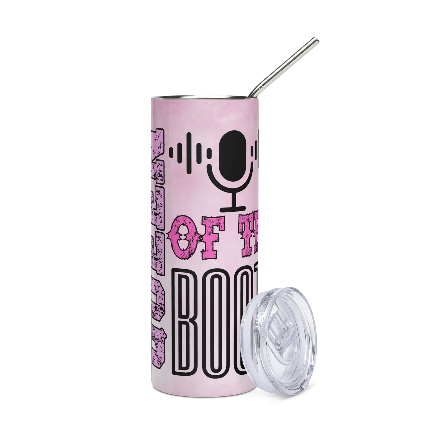 Queen of the Booth: Reusable Stainless Steel Water Tumbler w/Straw