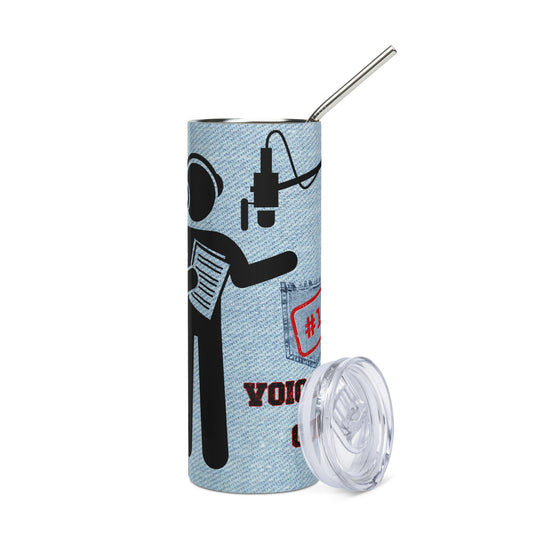 Voice Over #1 Guru: Reusable Stainless Steel Water Tumbler w/Straw