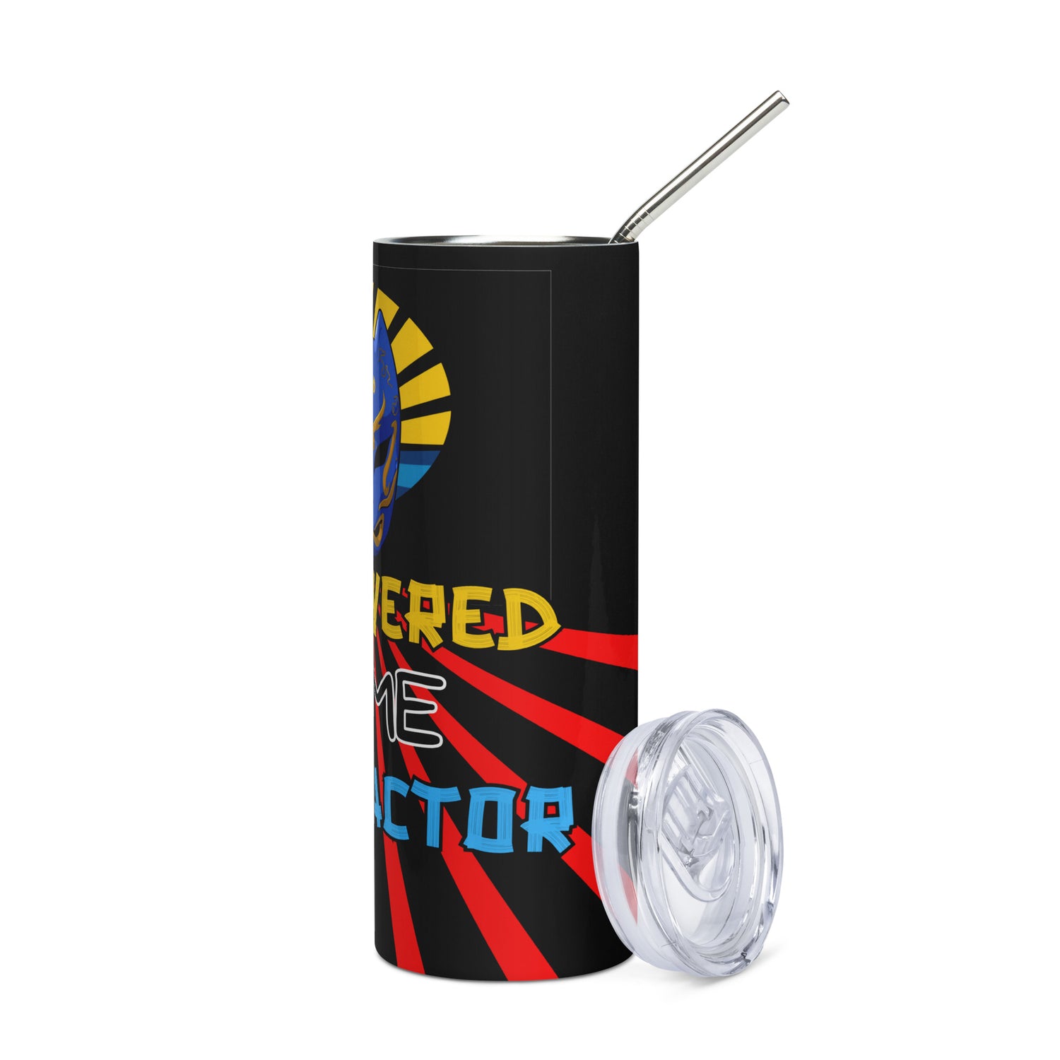 Anime Voice Over: Mask: Reusable Stainless Steel Water Tumbler w/Straw