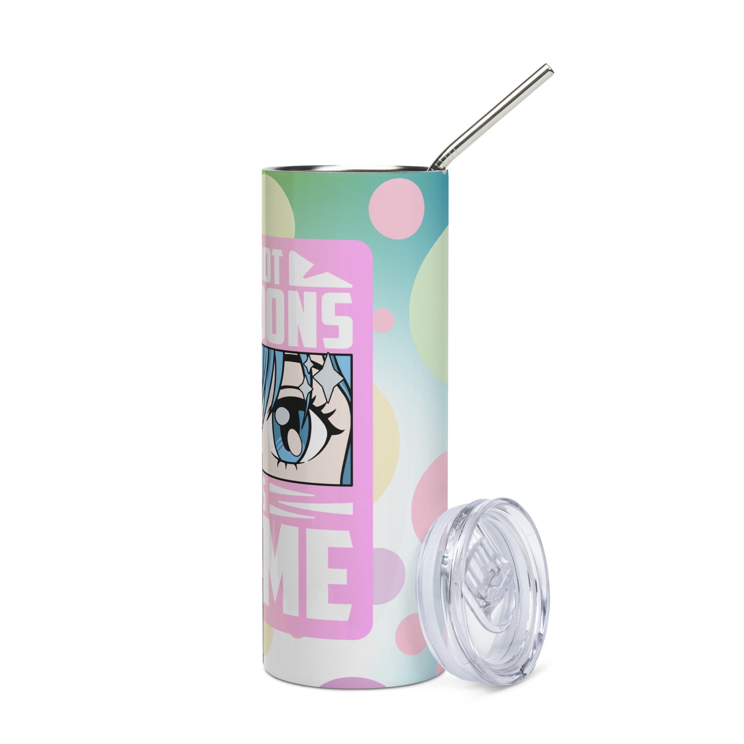 Anime Voice Over: Reusable Stainless Steel Water Tumbler w/Straw