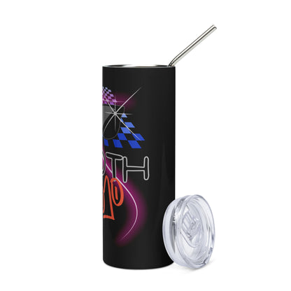 Booth Mojo Voice Over: Reusable Stainless Steel Water Tumbler w/Straw