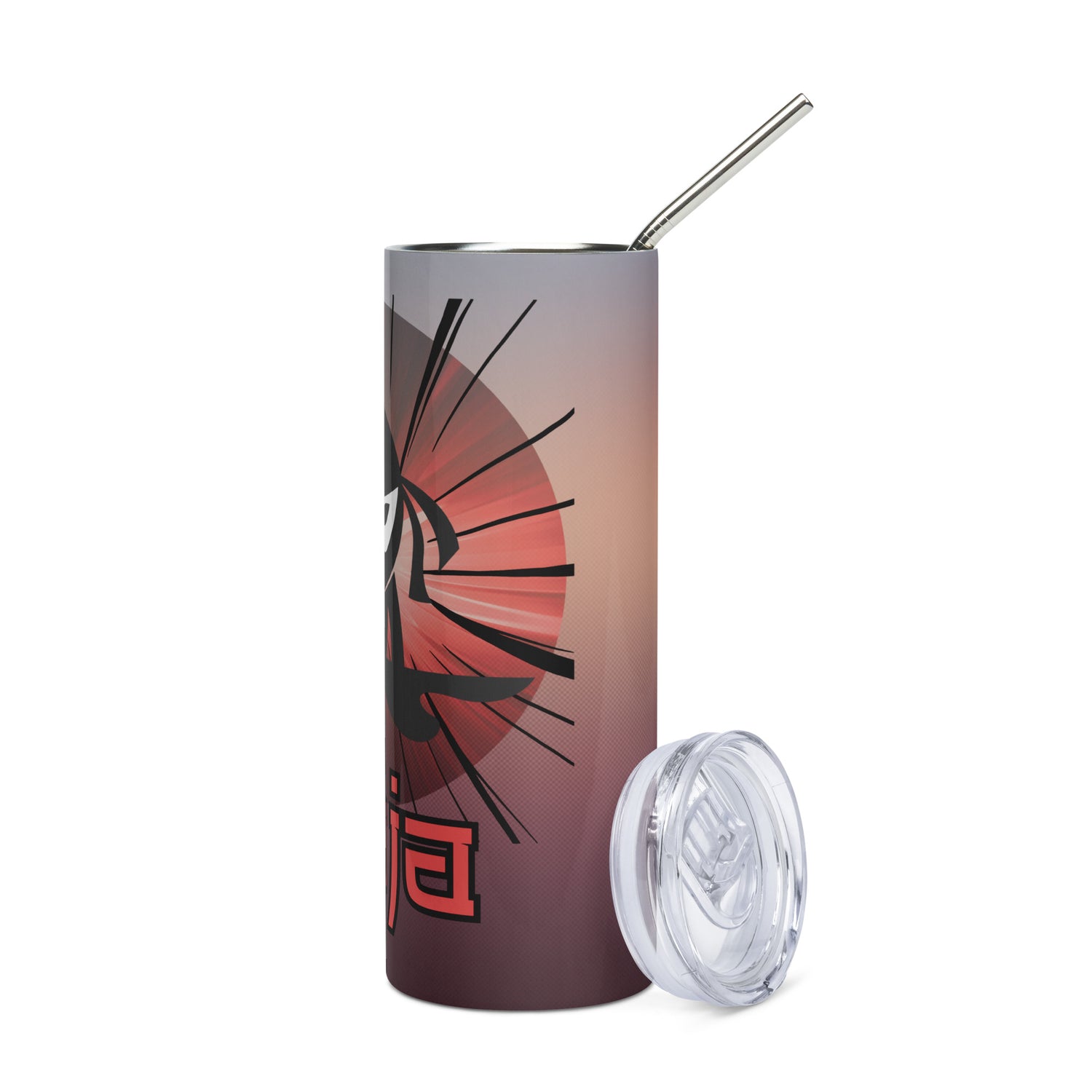 Ninja Power Voice Over: Reusable Stainless Steel Water Tumbler w/Straw