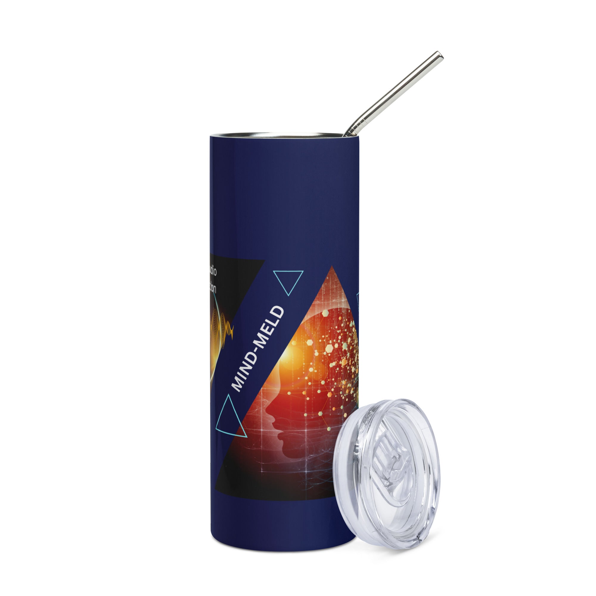 D.A.W. Audio Editor: Voice Over: Mind Meld: Reusable Stainless Steel Water Tumbler w/Straw