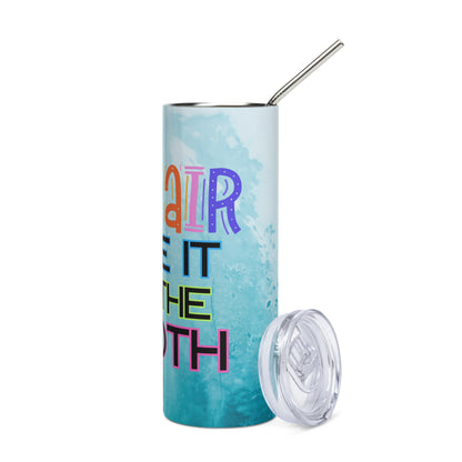 On Air: Take It To The Booth: Reusable Stainless Steel Water Tumbler w/Straw