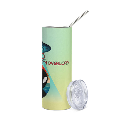 U.B.O. Unidentified Booth Overlord: Reusable Stainless Steel Water Tumbler w/Straw