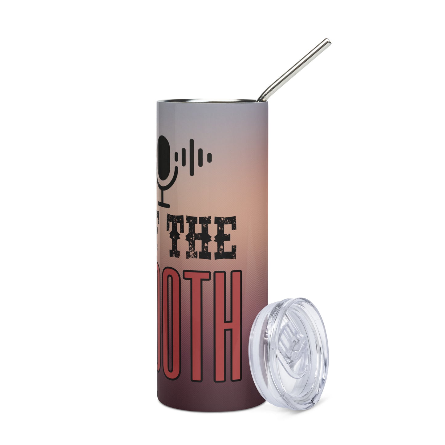 Lord of the Booth: Red: Reusable Stainless Steel Water Tumbler w/Straw