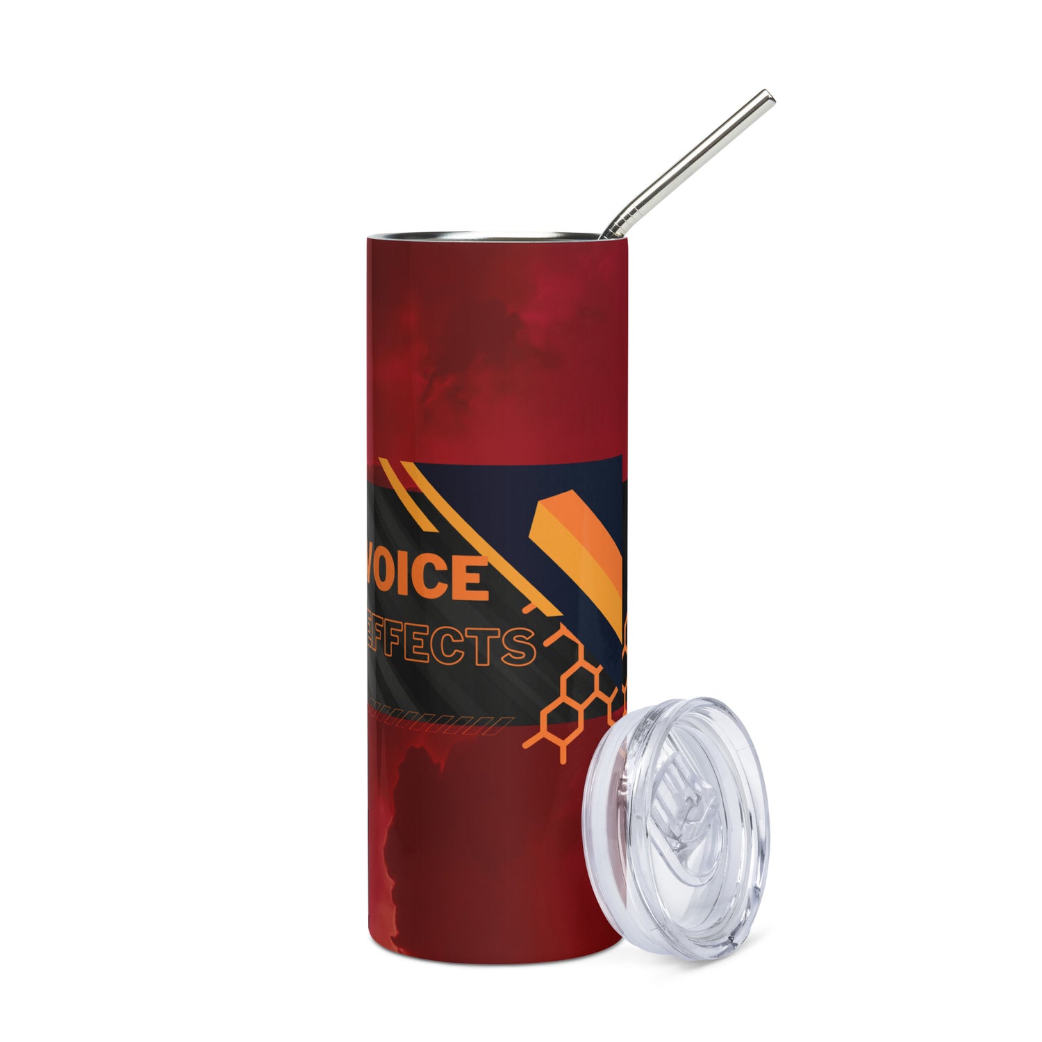 Gaming Voice Over: Reusable Stainless Steel Water Tumbler w/Straw