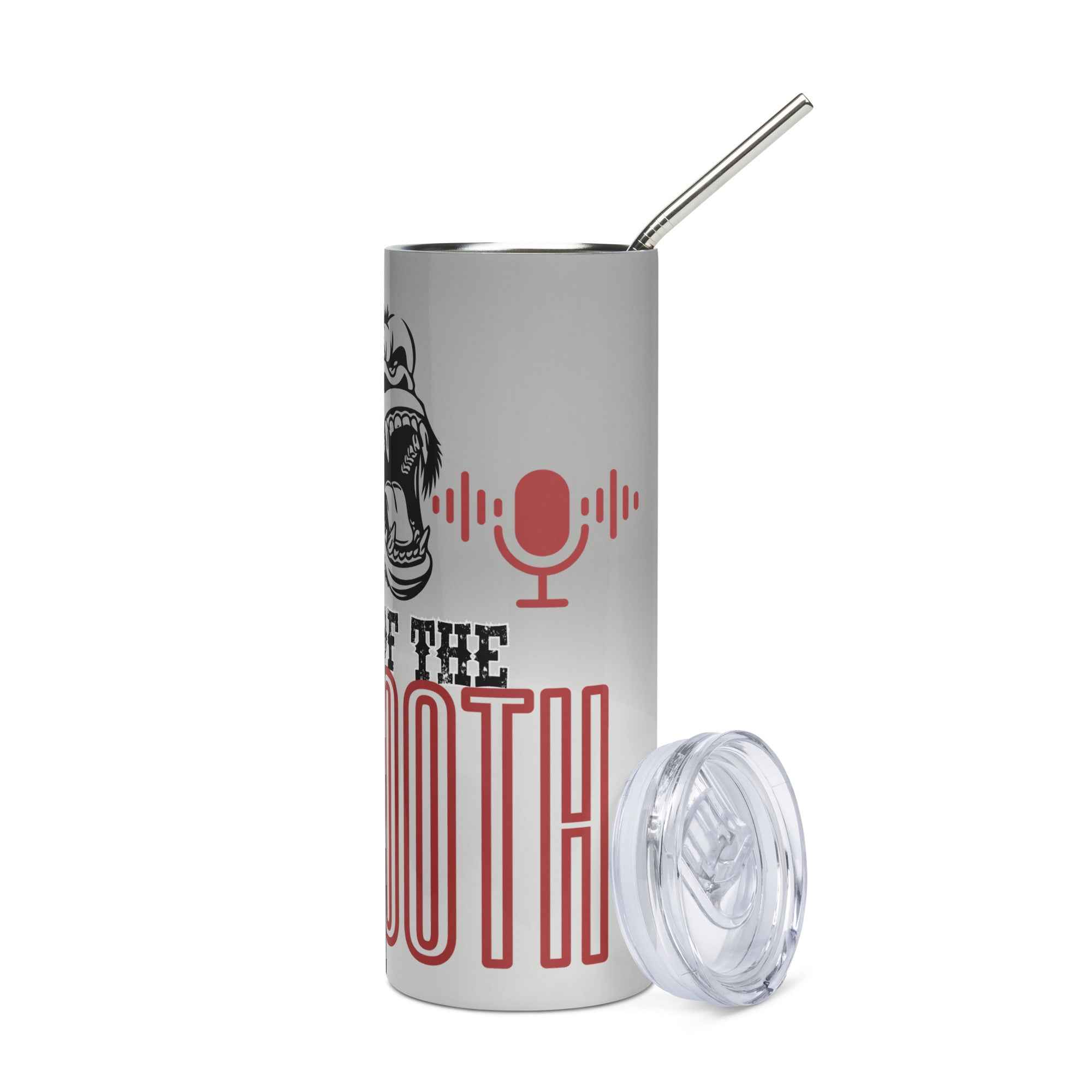 King Of The Booth: Gorilla: Reusable Stainless Steel Water Tumbler w/Straw