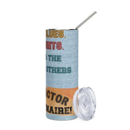 Small Clues: Motivational: Reusable Stainless Steel Water Tumbler w/Straw