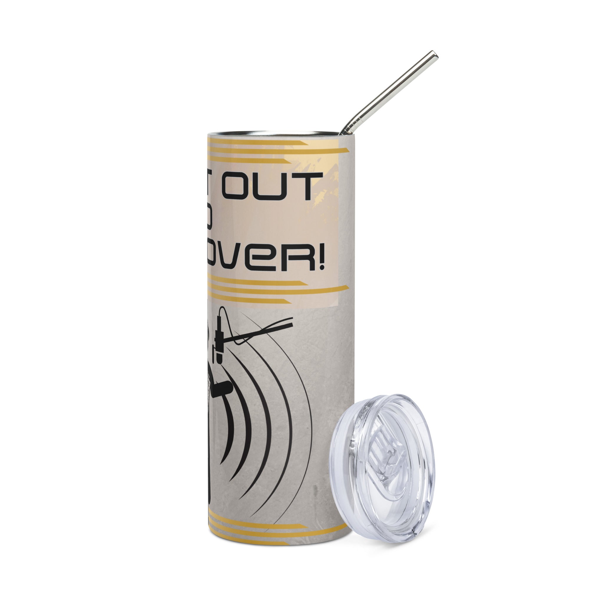 Shout Out To Voice Over: Reusable Stainless Steel Water Tumbler w/Straw