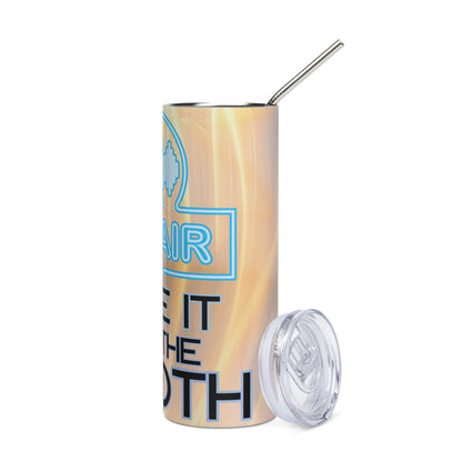 Take It To The Booth: Voice Over: Reusable Stainless Steel Water Tumbler w/Straw