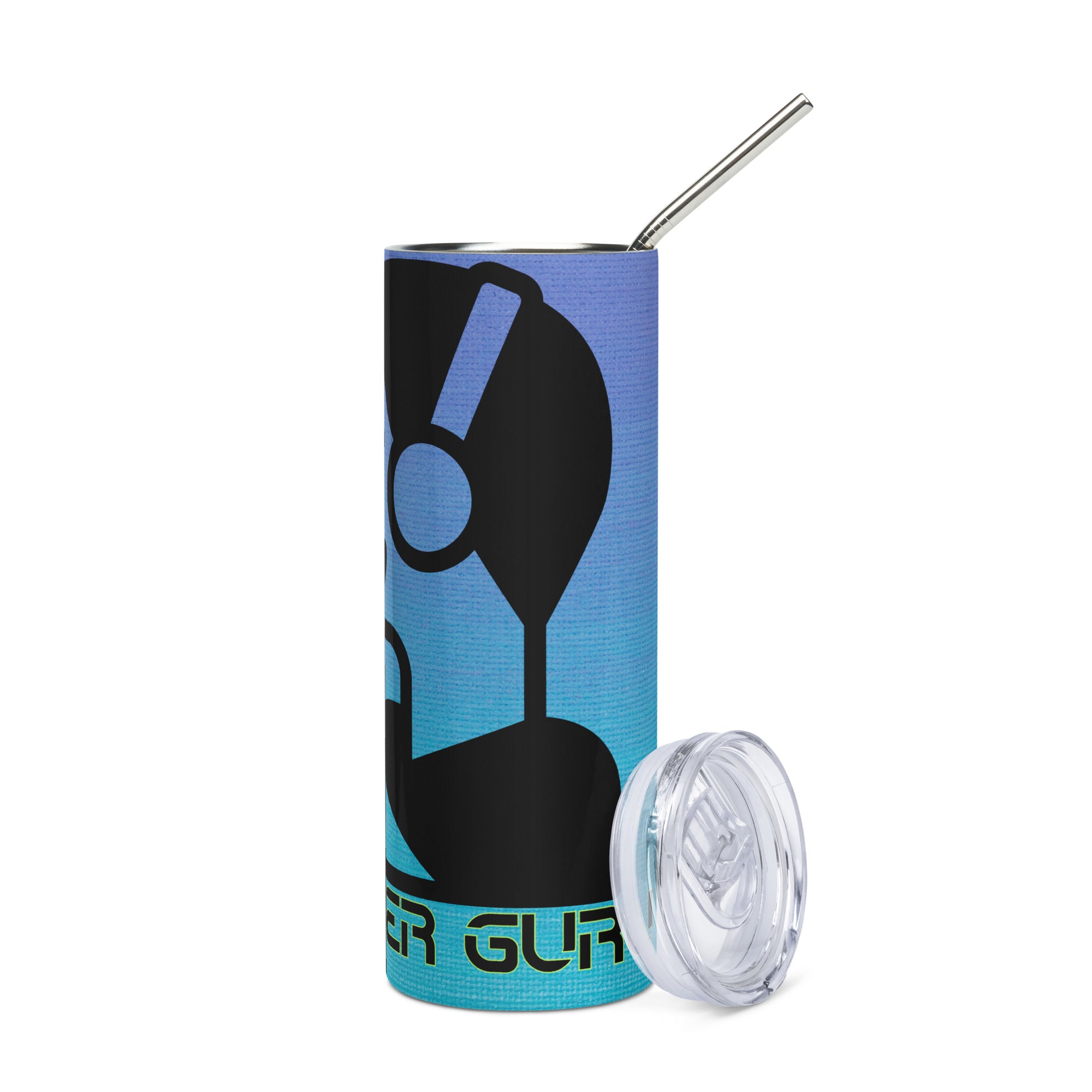 Voice Over Guru: Reusable Stainless Steel Water Tumbler w/Straw