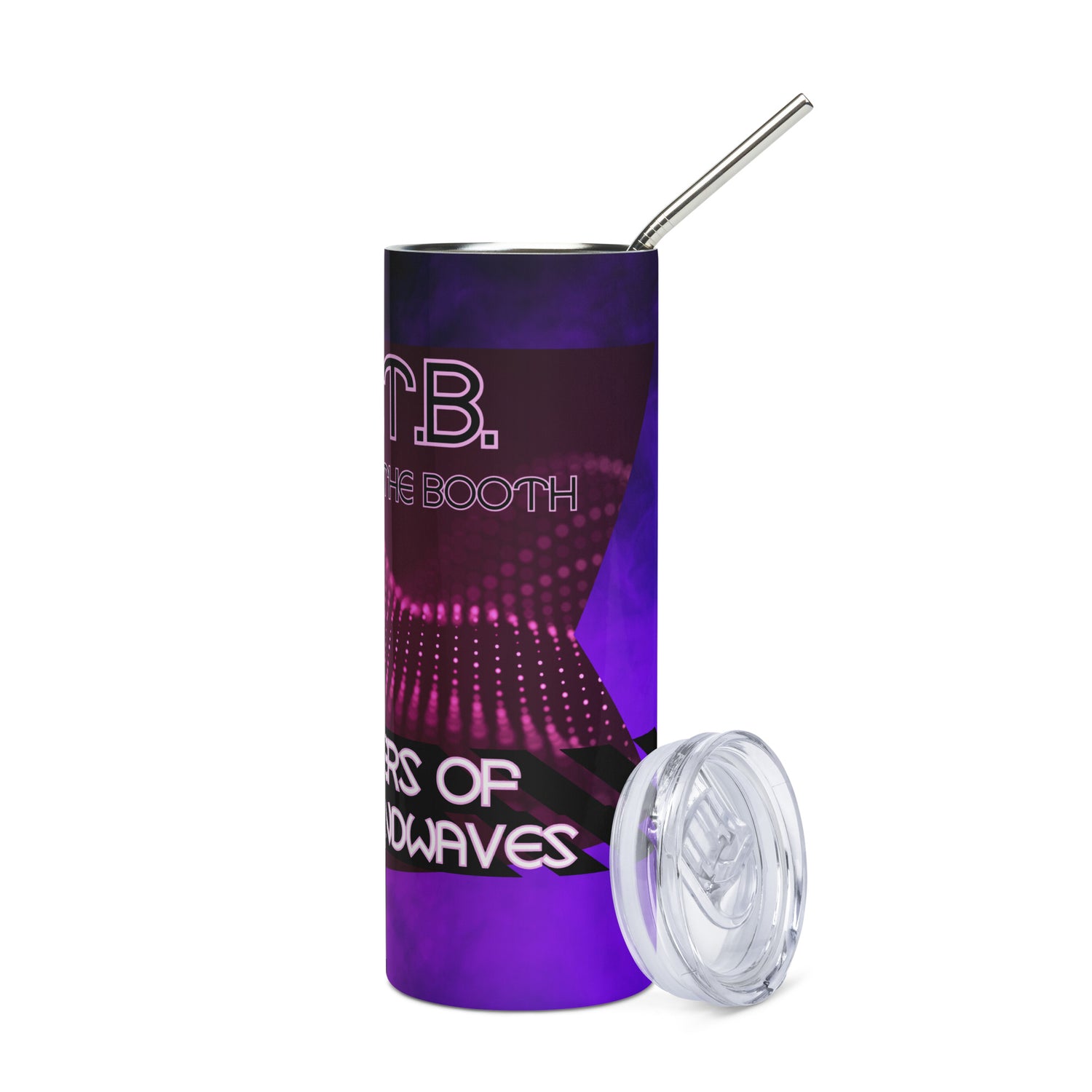 W.I.T.B. Women In The Booth: Reusable Stainless Steel Water Tumbler w/Straw