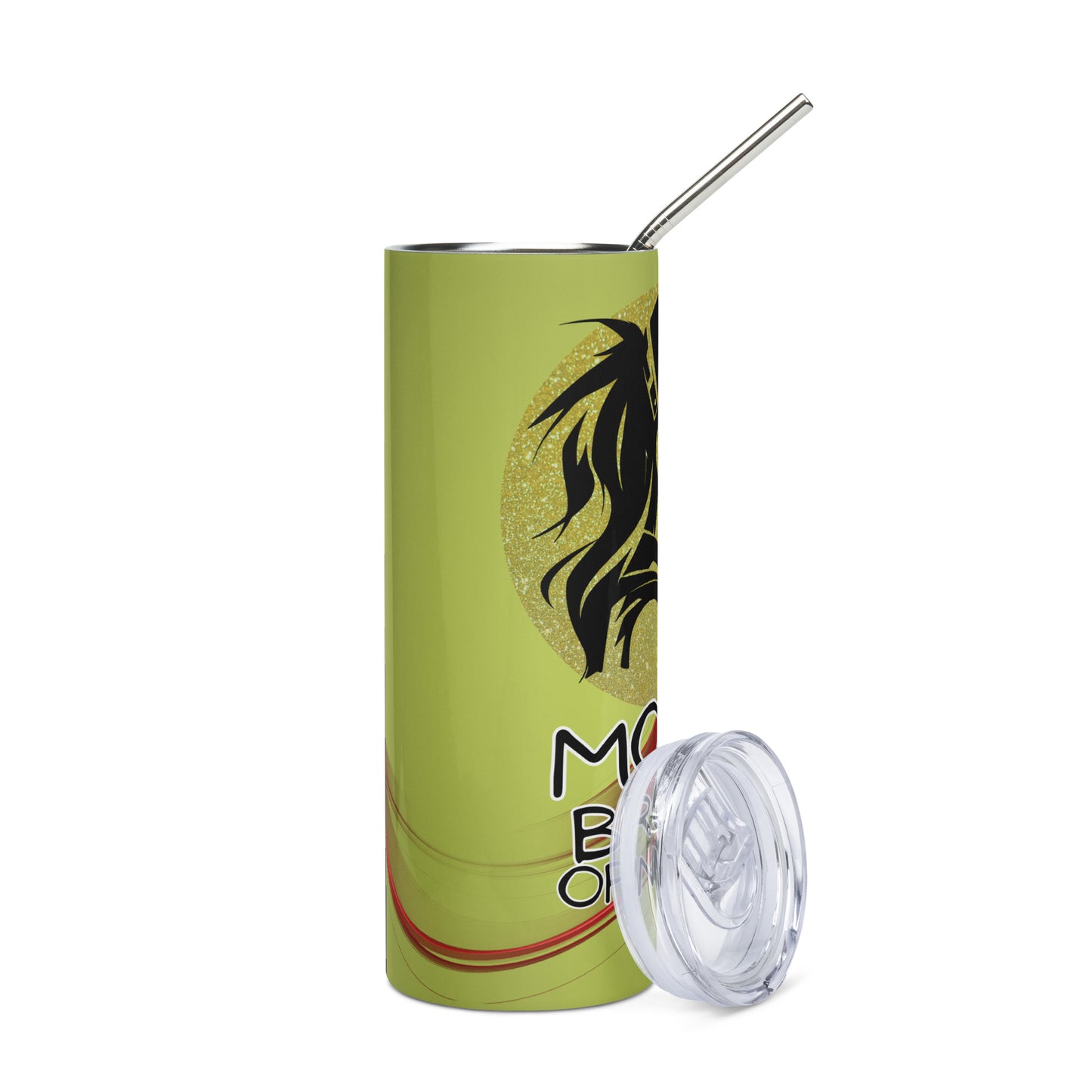 Anime Voice Over: Moody Broody: Reusable Stainless Steel Water Tumbler w/Straw