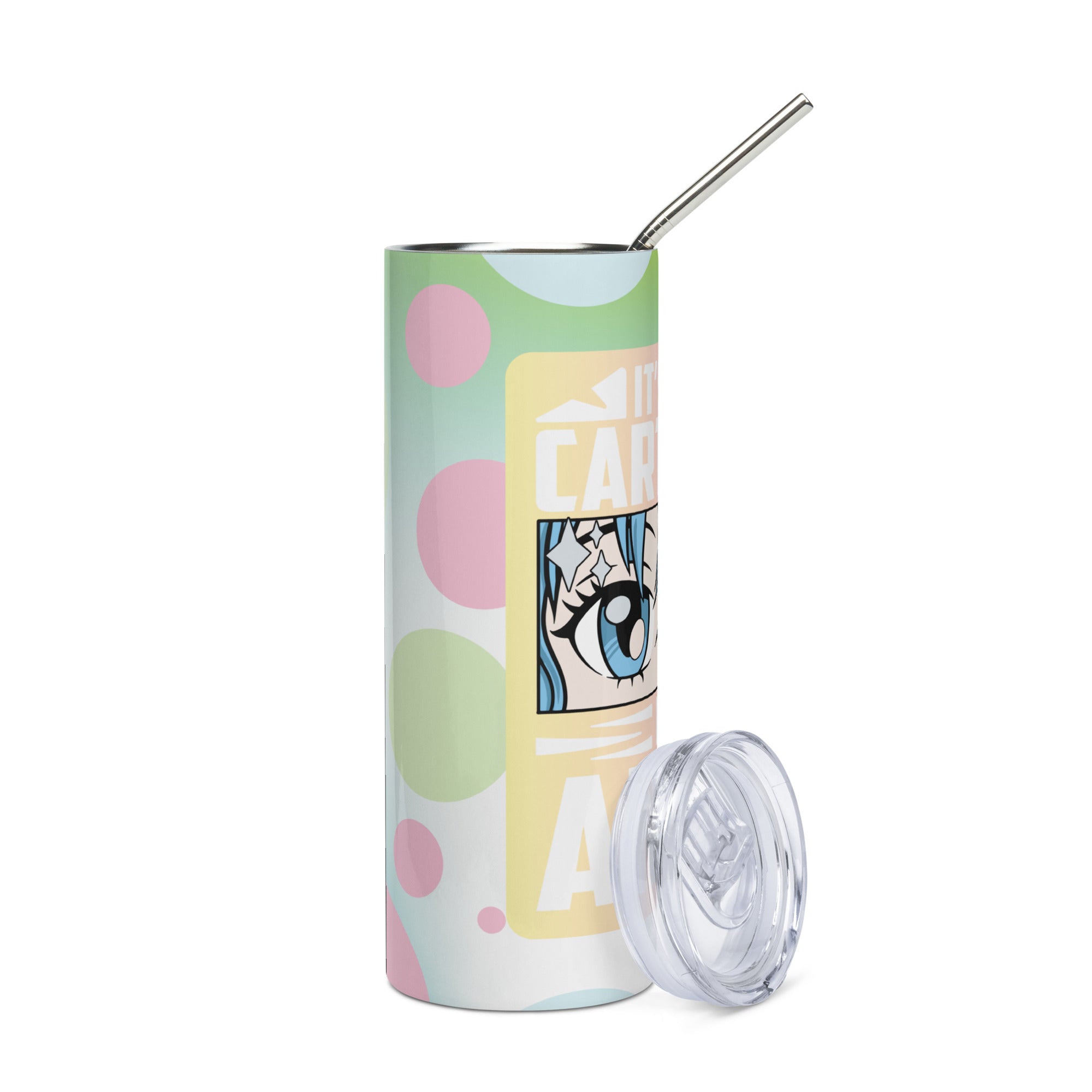 Anime Voice Over: Reusable Stainless Steel Water Tumbler w/Straw