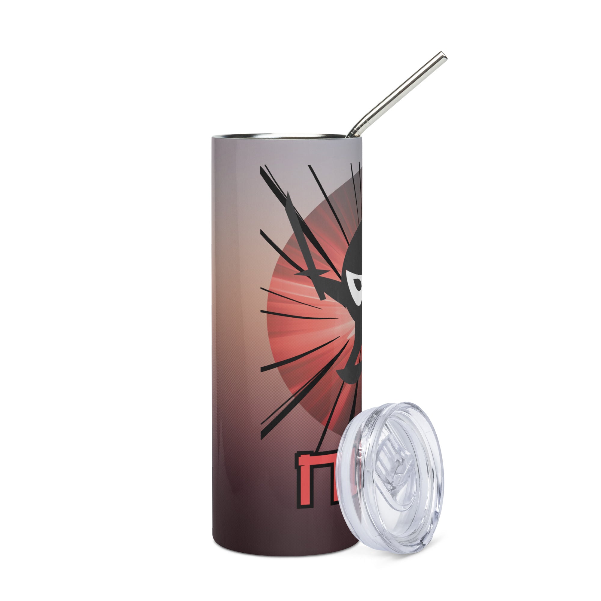 Ninja Power Voice Over: Reusable Stainless Steel Water Tumbler w/Straw