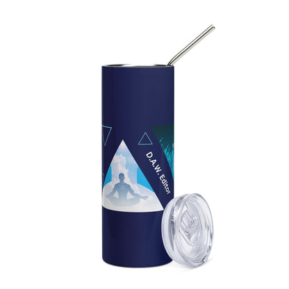 D.A.W. Audio Editor: Voice Over: Mind Trick: Reusable Stainless Steel Water Tumbler w/Straw