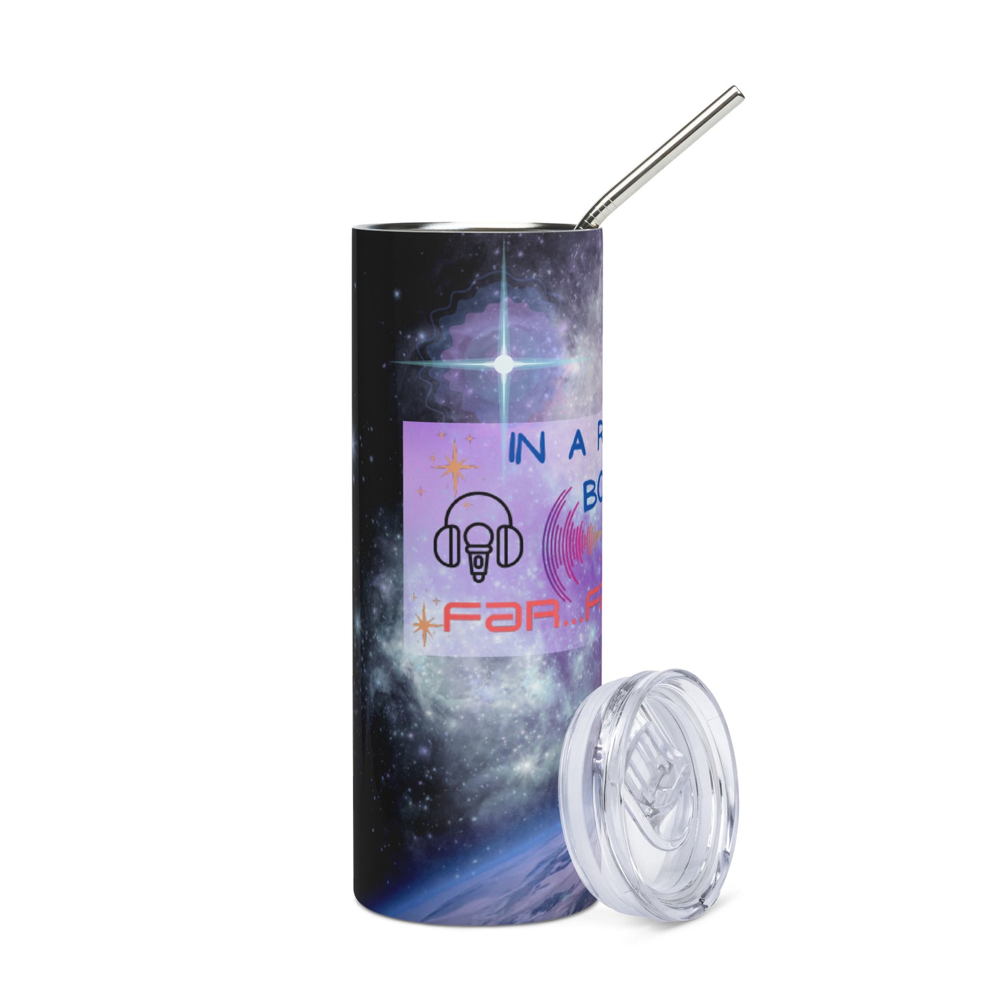 Far Far Away...Voice Over: Reusable Stainless Steel Water Tumbler w/Straw