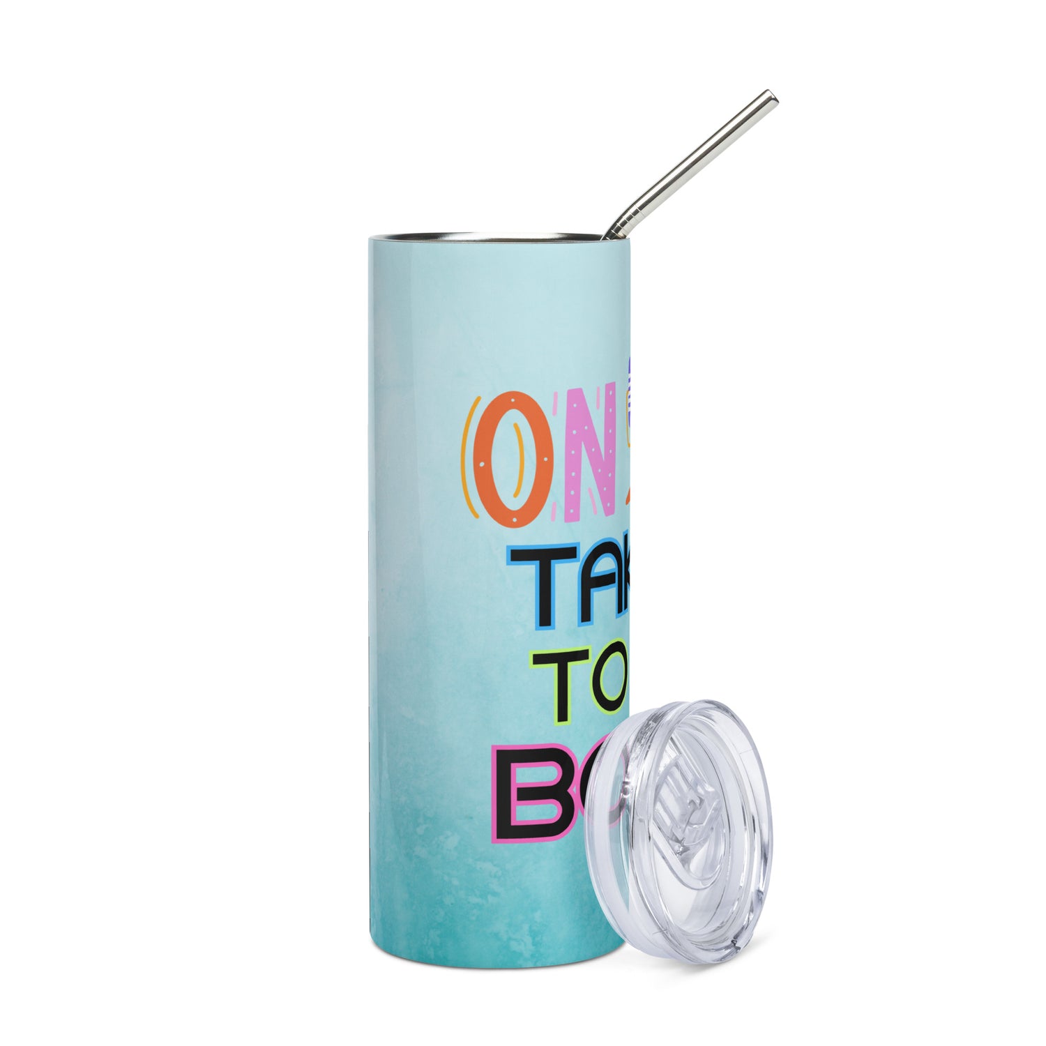 On Air: Take It To The Booth: Reusable Stainless Steel Water Tumbler w/Straw