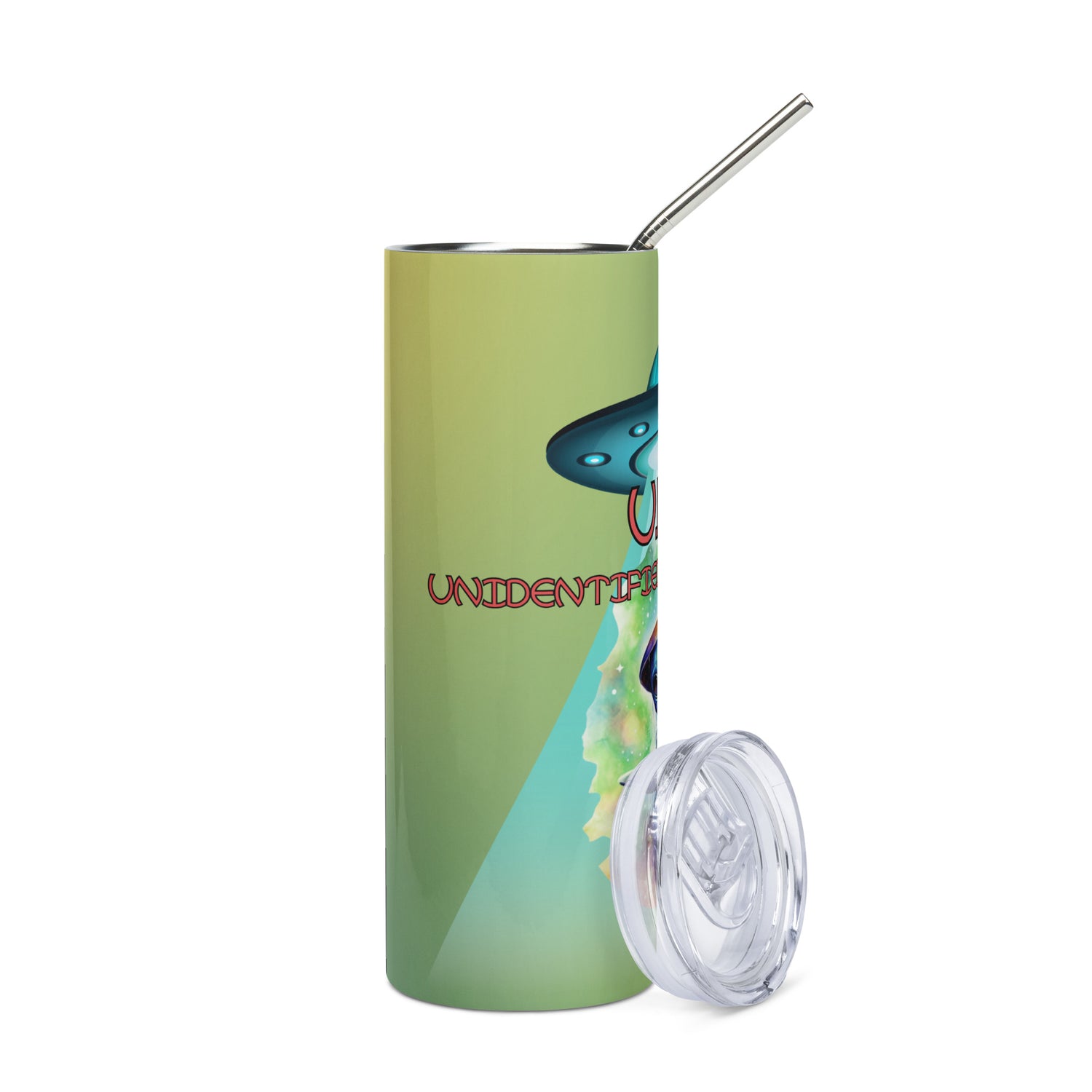 U.B.O. Unidentified Booth Overlord: Groovy: Reusable Stainless Steel Water Tumbler w/Straw