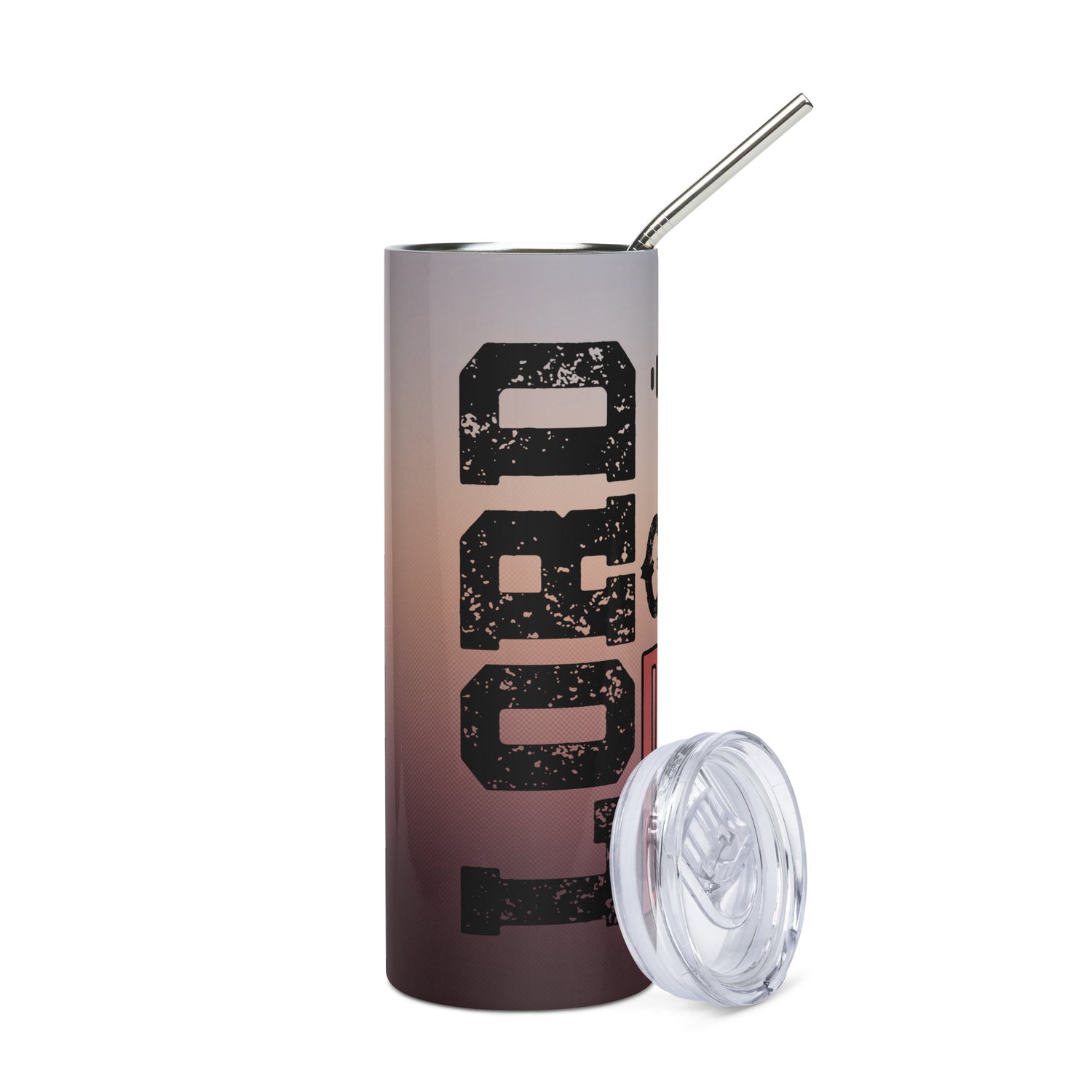 Lord of the Booth: Red: Reusable Stainless Steel Water Tumbler w/Straw