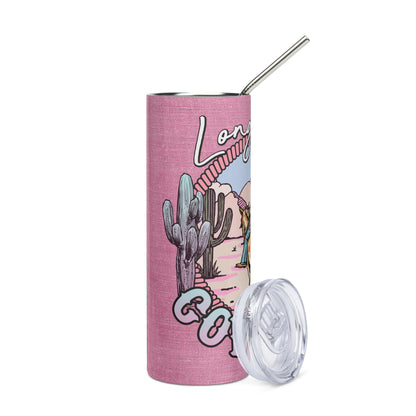 Cowgirl: Reusable Stainless Steel Tumbler w/Straw