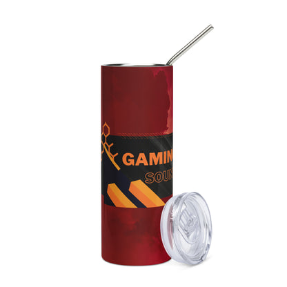 Gaming Voice Over: Reusable Stainless Steel Water Tumbler w/Straw