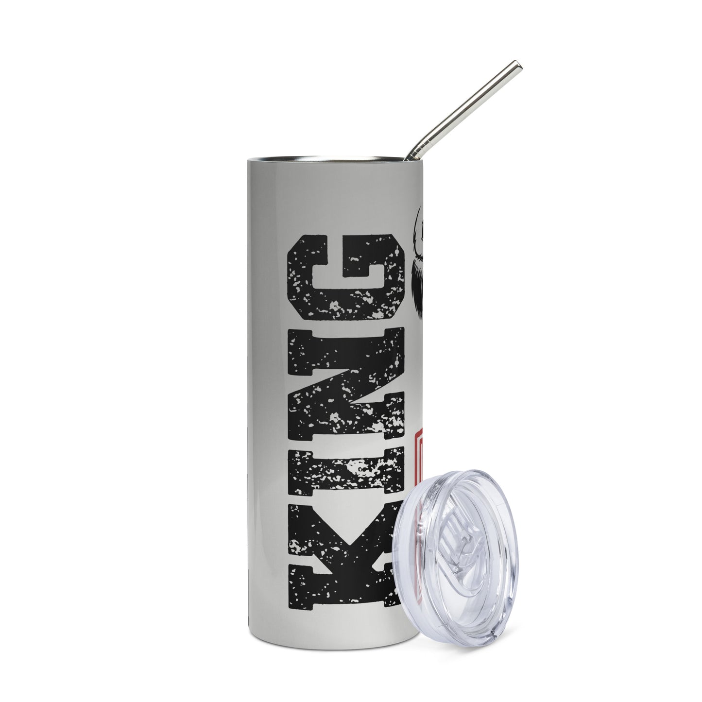 King Of The Booth: Gorilla: Reusable Stainless Steel Water Tumbler w/Straw