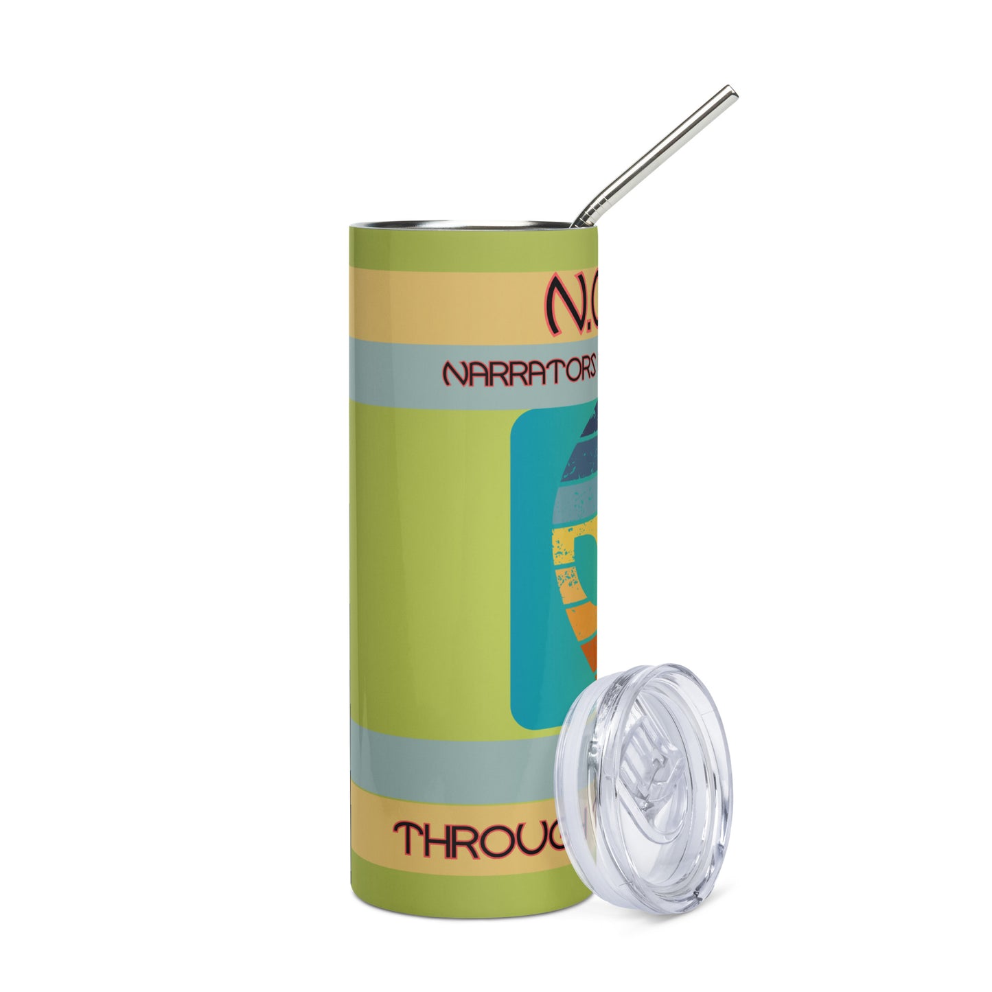 N.O.T.U. Narrators of the Universe: Reusable Stainless Steel Water Tumbler w/Straw