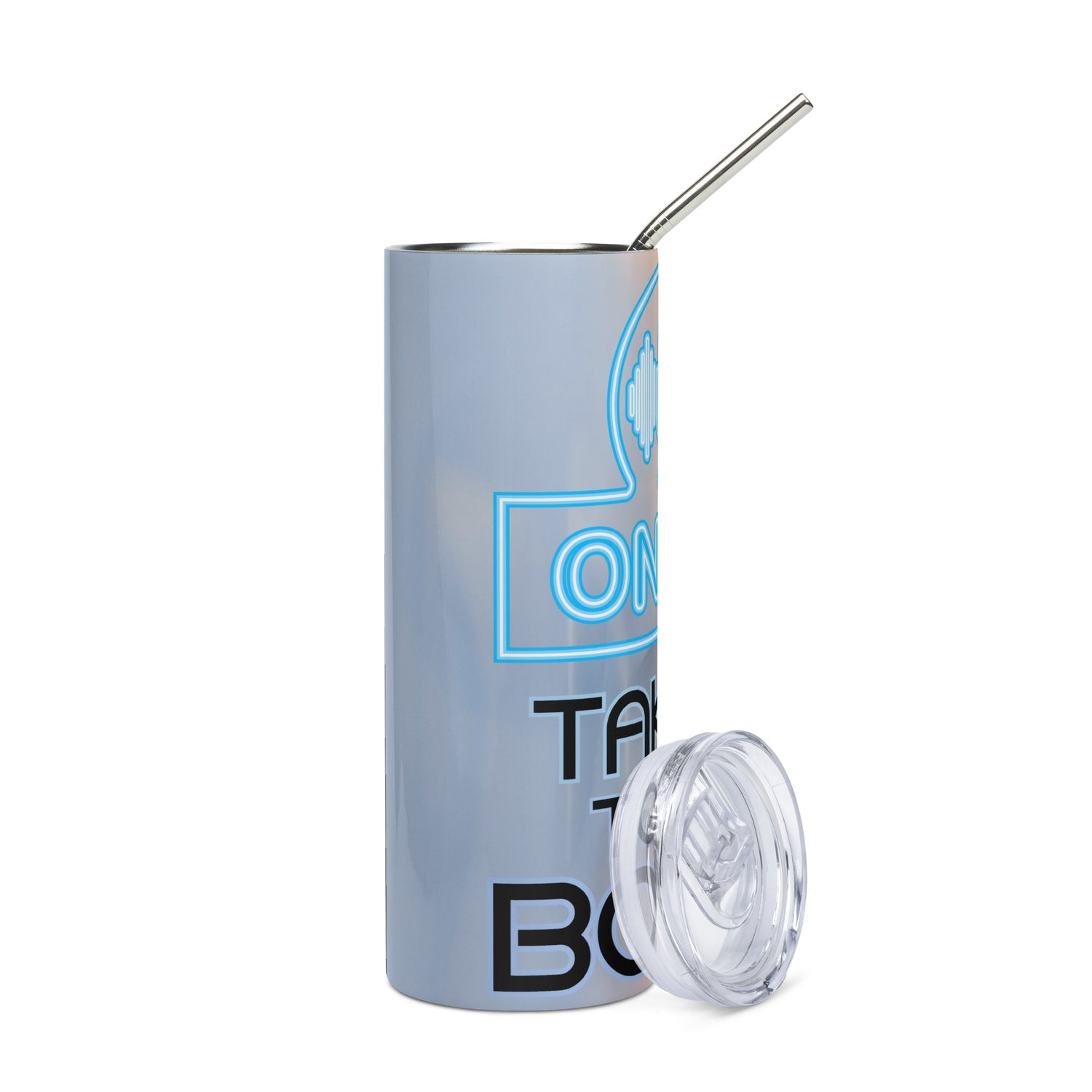 Take It To The Booth: Voice Over: Reusable Stainless Steel Water Tumbler w/Straw