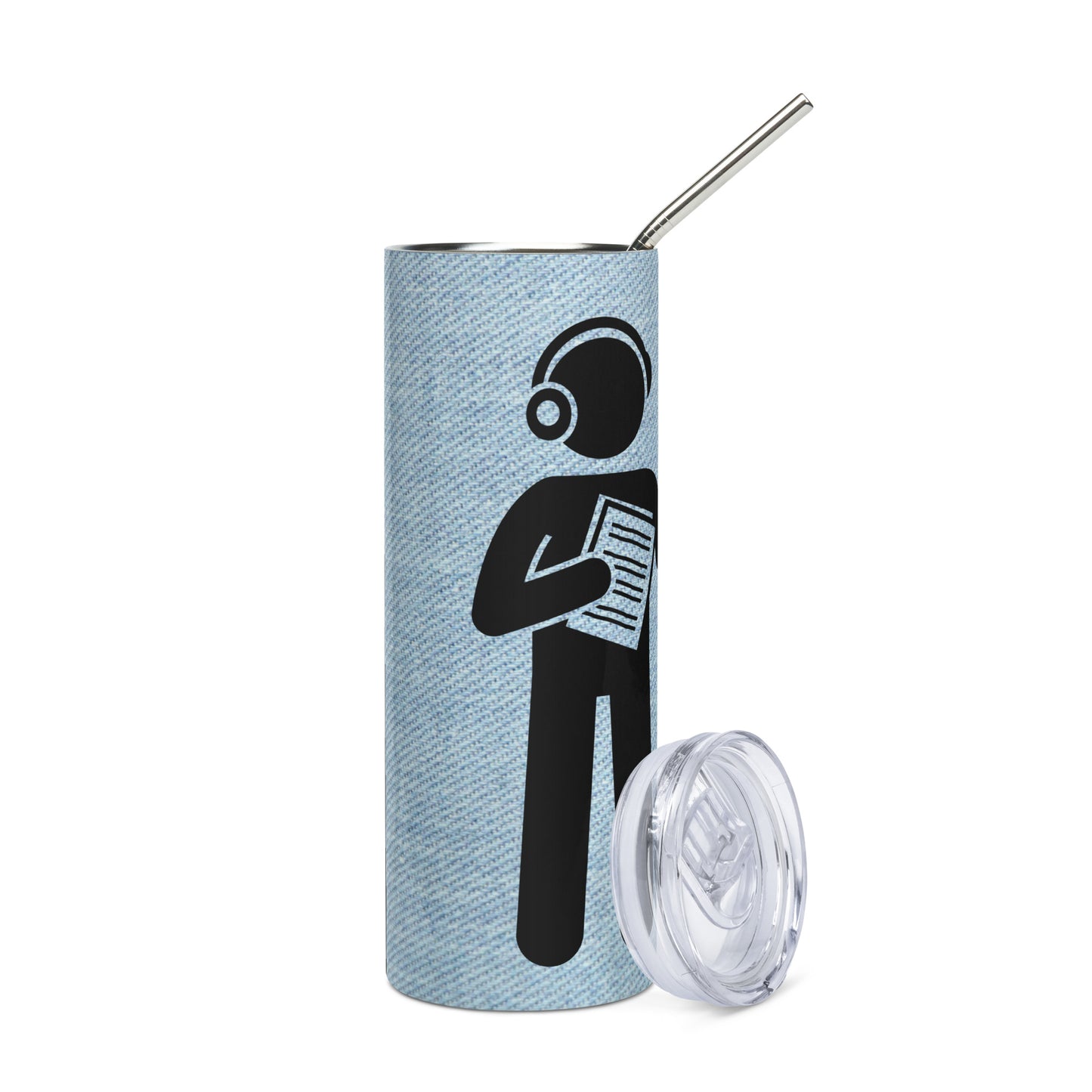 Voice Over #1 Guru: Reusable Stainless Steel Water Tumbler w/Straw
