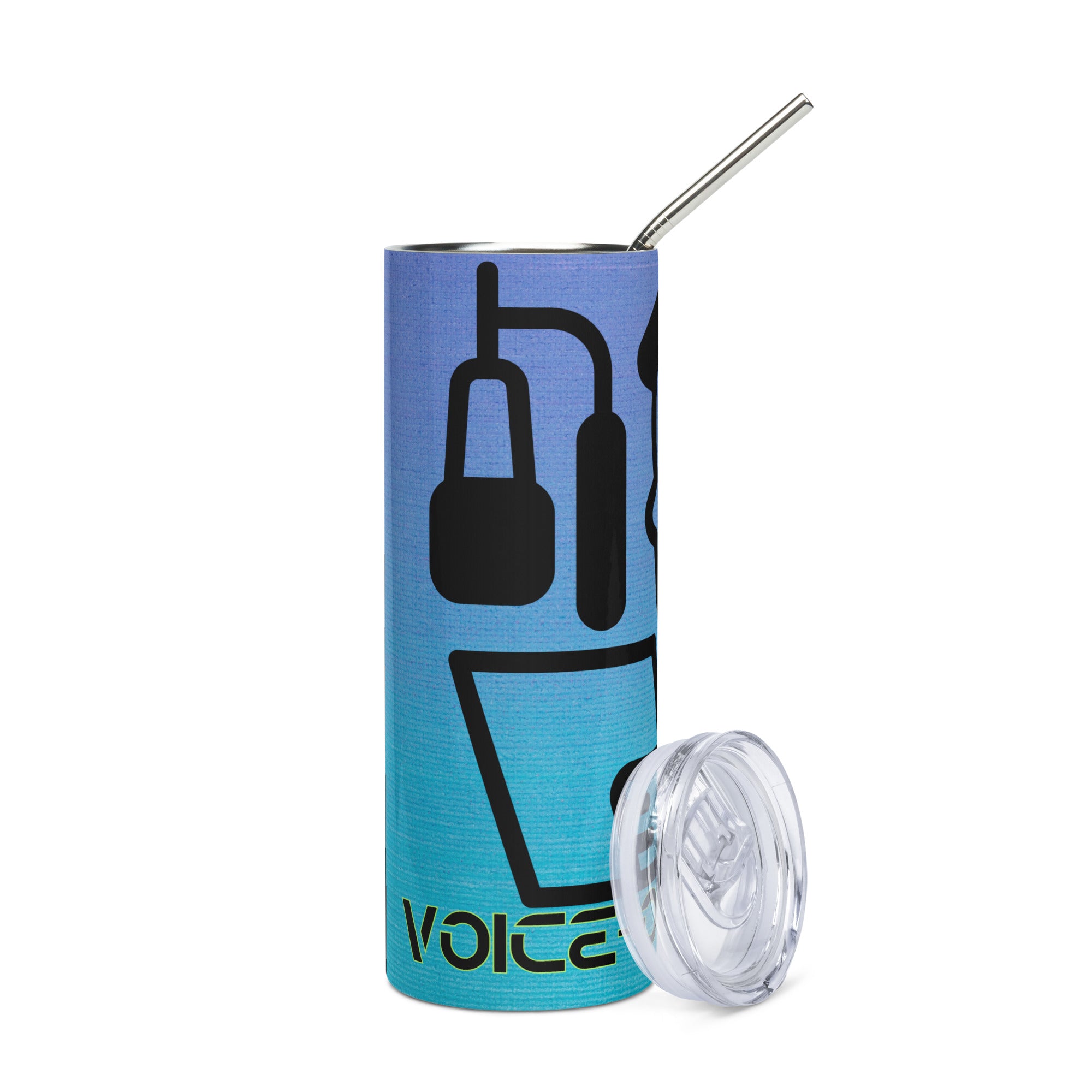 Voice Over Guru: Reusable Stainless Steel Water Tumbler w/Straw