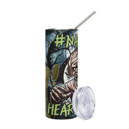 Halloween Narrator: Hear Me Roar: Reusable Stainless Steel Water Tumbler w/Straw