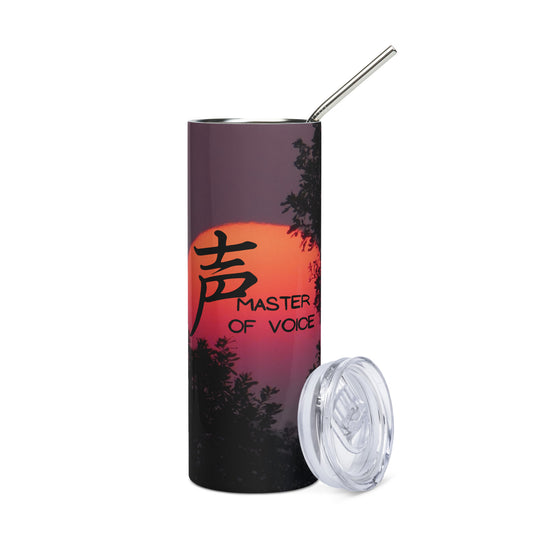 Master of Voice: Reusable Stainless Steel Tumbler w/Straw