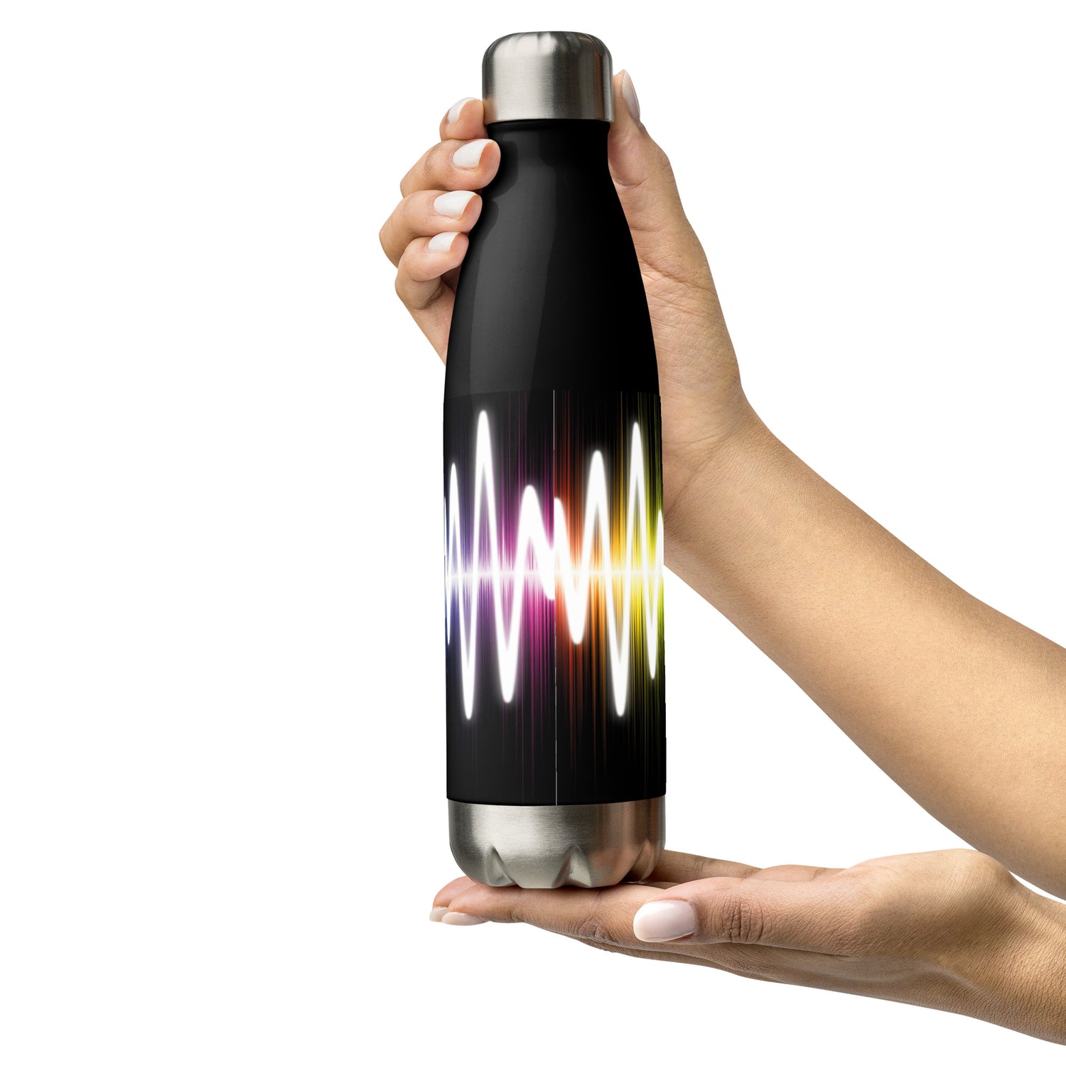 Voice Over Soundwaves: Reusable Stainless Steel Water Bottle