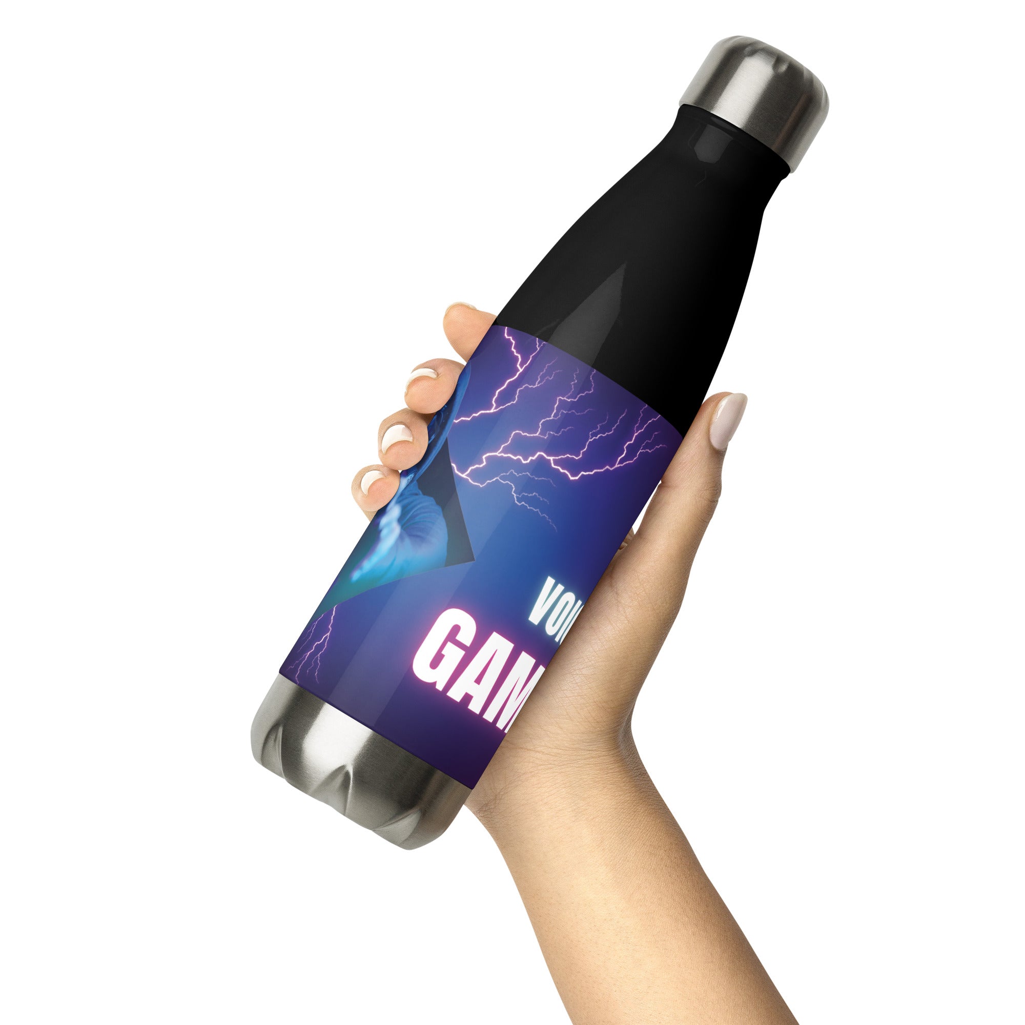 Gaming Voice Over: Reusable Stainless Steel Water Bottle