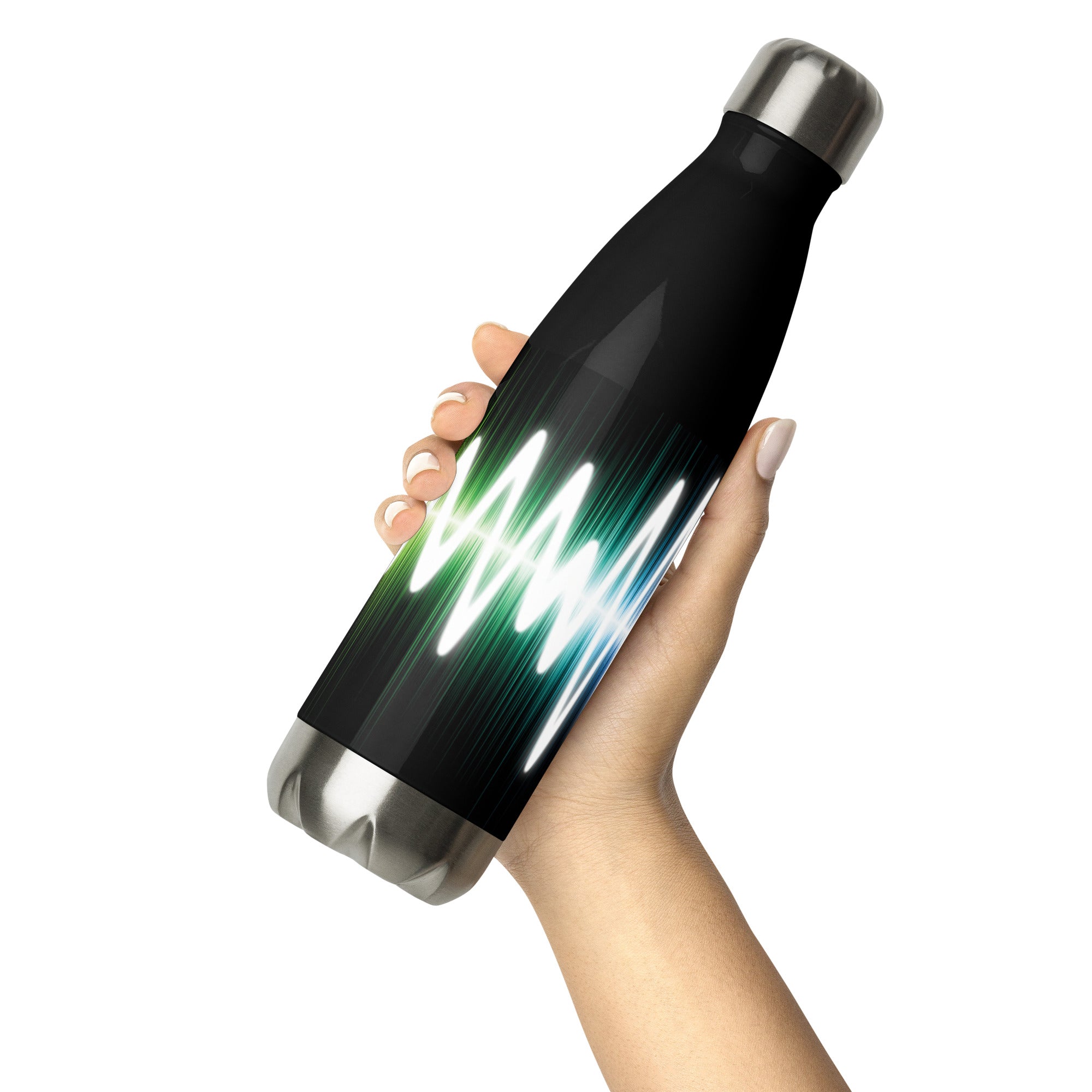 Voice Over Soundwaves: Reusable Stainless Steel Water Bottle