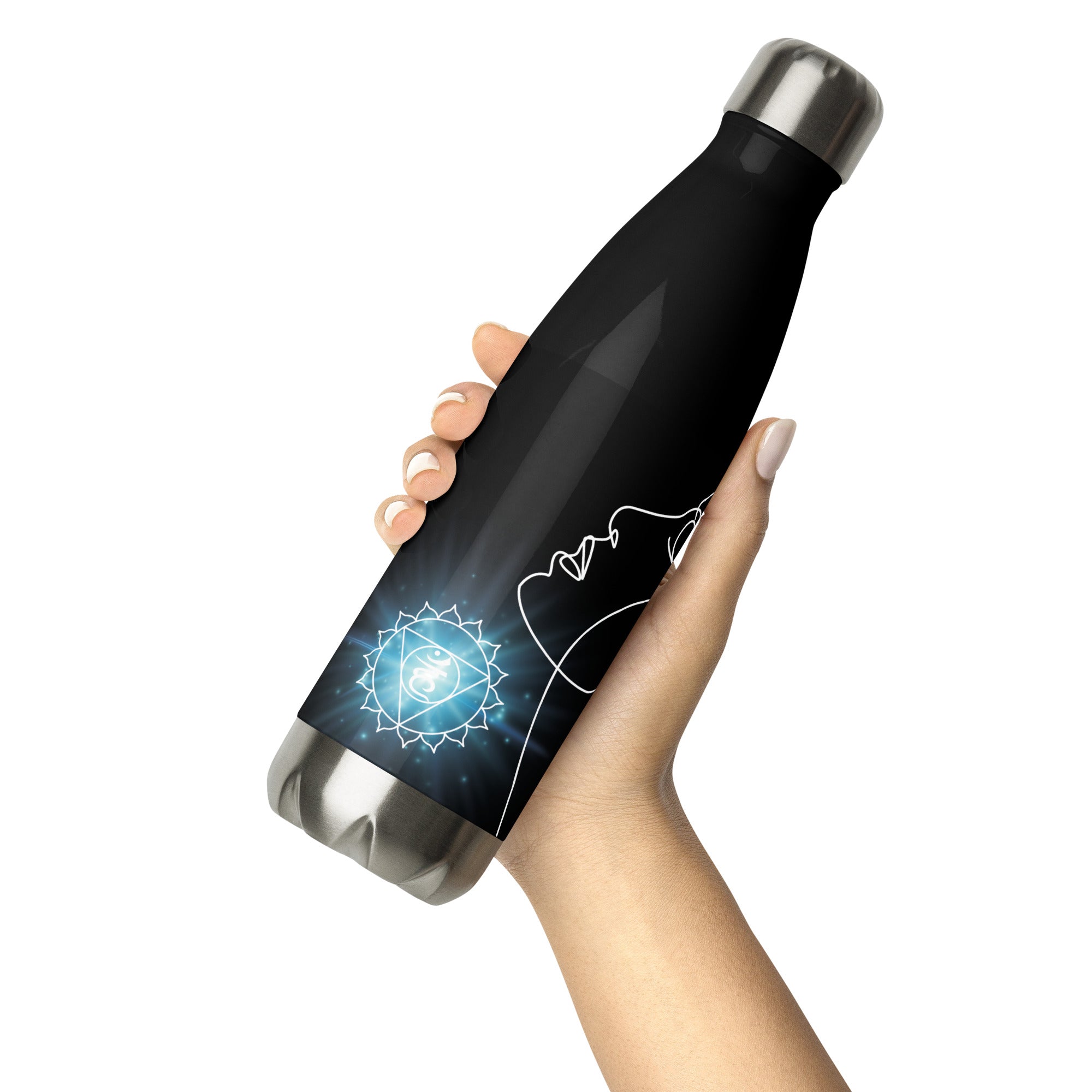 5th Throat Chakra: VOICE: Reusable Stainless Steel Water Bottle