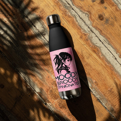 Anime Voice Over: Moody Broody: Reusable Stainless Steel Water Bottle