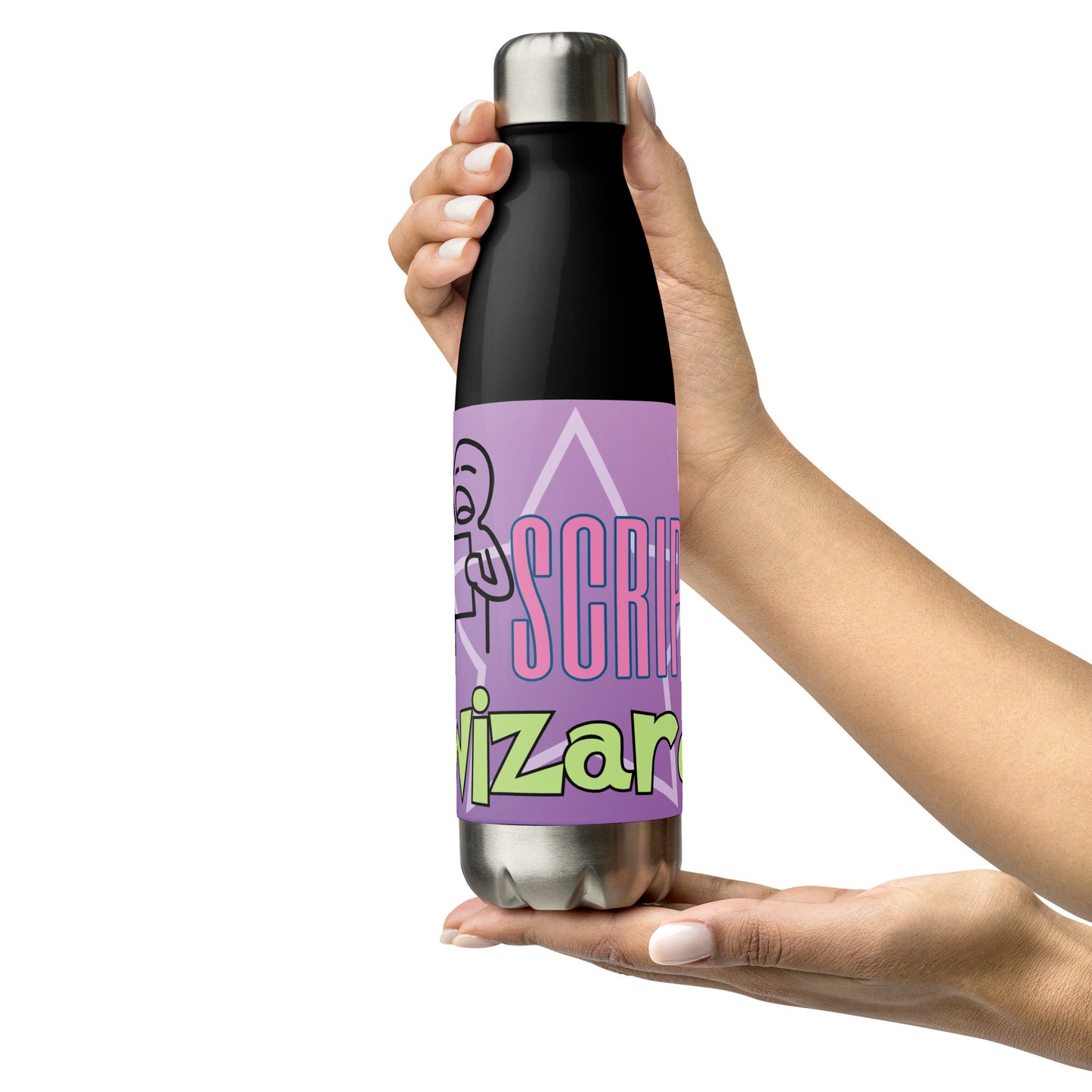 Script Wizard: You Are The Star: Reusable Stainless Steel Water Bottle