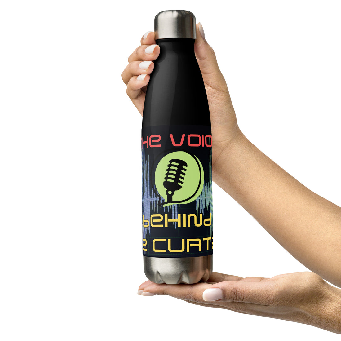 Voice Behind the Curtain: Reusable Stainless Steel Water Bottle