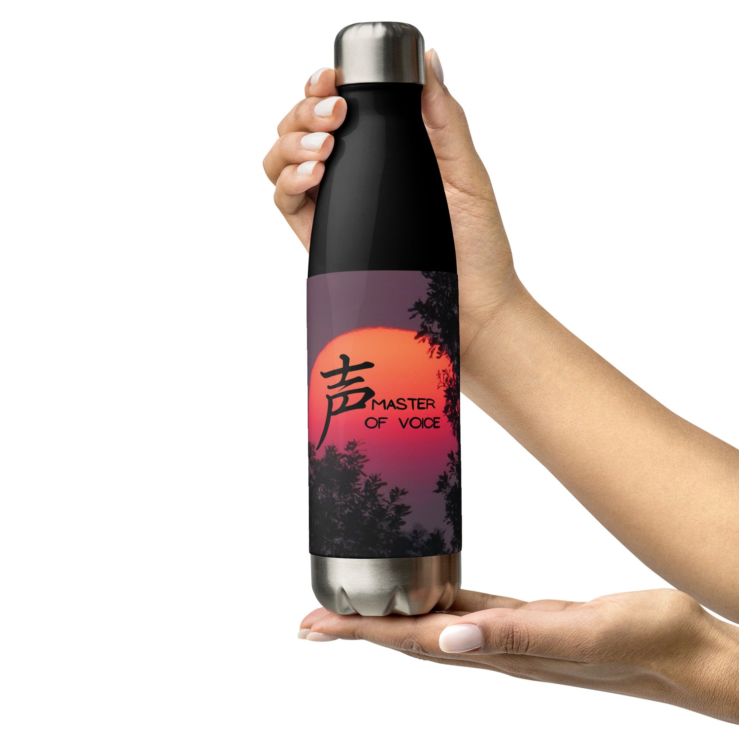 Master Of Voice: Red Moon: Reusable Stainless Steel Water Bottle