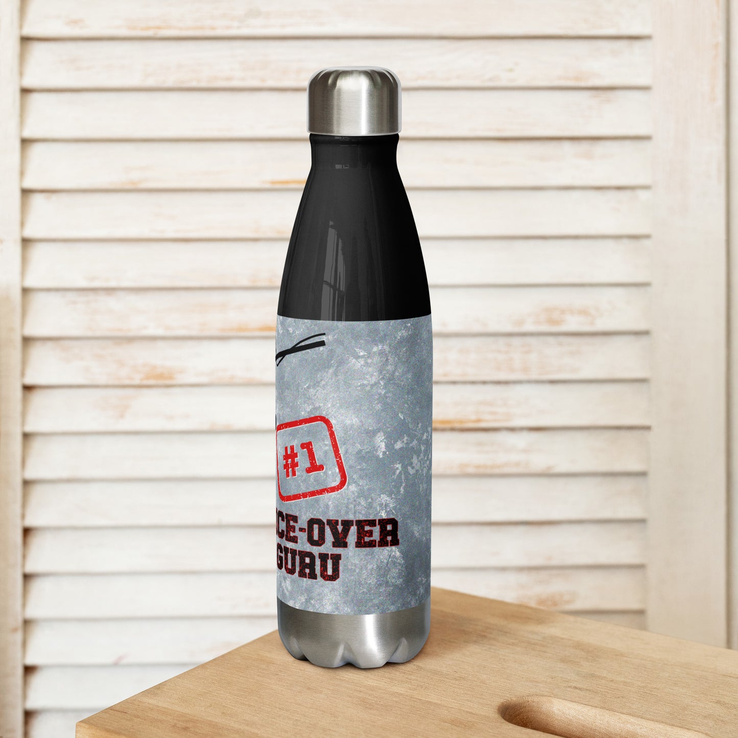 #1 Voice Over Guru: Stainless Steel Water Bottle
