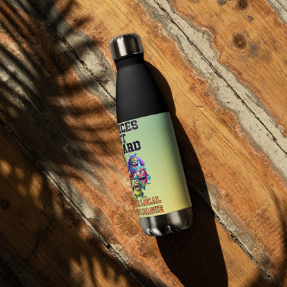 Anime Voice Over Our Voice Must Be Heard: Reusable Stainless Steel Water Bottle