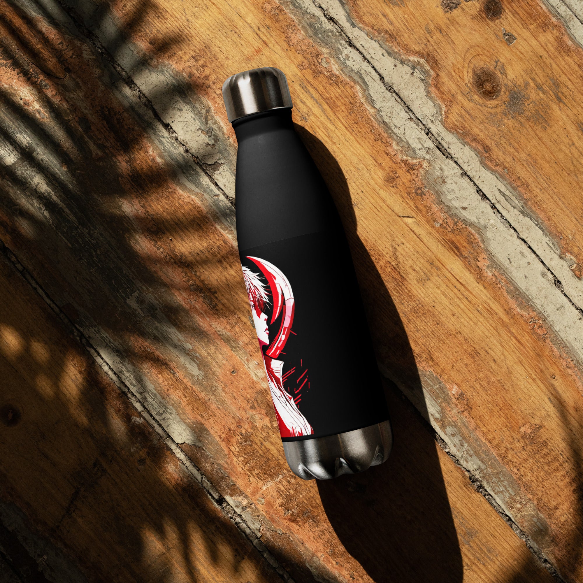 Anime Voice Over Red Moon: Reusable Stainless Steel Water Bottle